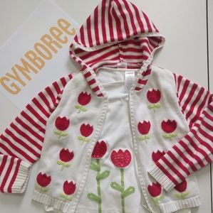 GYMBOREE 3 pieces Sweater hoodie and two t-shirts
